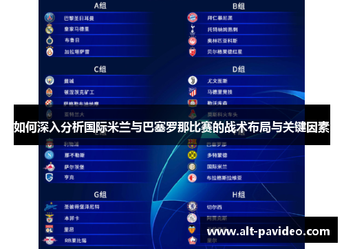 如何深入分析国际米兰与巴塞罗那比赛的战术布局与关键因素